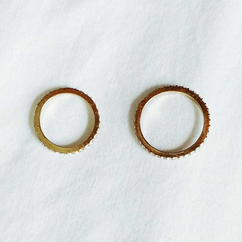 Gold Pave Rings - Picture 4 of 6
